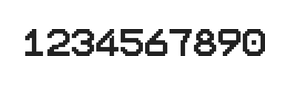 10×12数字点阵字体 ddN1012AB1818
