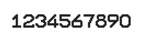 10×12数字点阵字体 ddN1012AB1941
