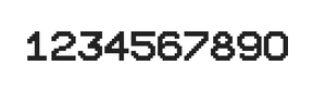 10×12数字点阵字体 ddN1012AB1979