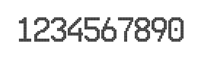 10×16数字点阵字体 ddN1016AA1682
