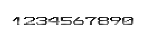 10×7数字点阵字体 ddN107AA0035
