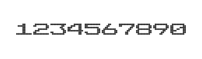 10×7数字点阵字体 ddN107AA0442