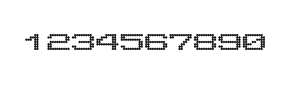 10×7数字点阵字体 ddN107AA1050