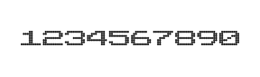 10×7数字点阵字体 ddN107AA1071