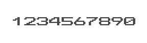 10×7数字点阵字体 ddN107AA1566