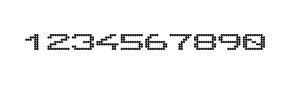 10×7数字点阵字体 ddN107AA1938
