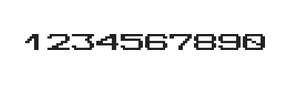 10×7数字点阵字体 ddN107AB0270