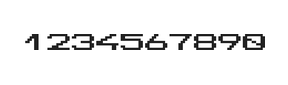 10×7数字点阵字体 ddN107AB0720