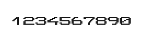 10×7数字点阵字体 ddN107AB1277