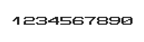 10×7数字点阵字体 ddN107AB1869
