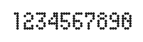 4×7数字点阵字体 ddN47AA0022