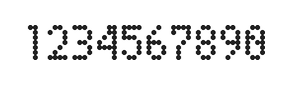 4×7数字点阵字体 ddN47AA0029
