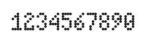 4×7数字点阵字体 ddN47AA0035