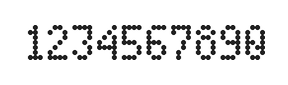 4×7数字点阵字体 ddN47AA0071
