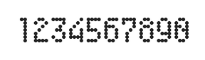 4×7数字点阵字体 ddN47AA0111