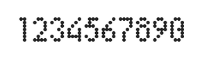 4×7数字点阵字体 ddN47AA0148