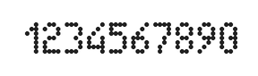 4×7数字点阵字体 ddN47AA0277