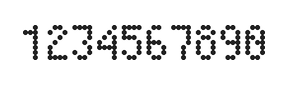 4×7数字点阵字体 ddN47AA0285