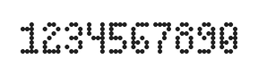 4×7数字点阵字体 ddN47AA0294