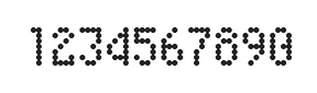 4×7数字点阵字体 ddN47AA0359
