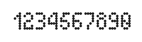 4×7数字点阵字体 ddN47AA0385