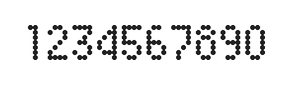 4×7数字点阵字体 ddN47AA0398