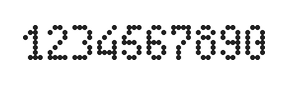 4×7数字点阵字体 ddN47AA0421