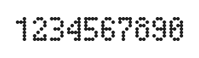 4×7数字点阵字体 ddN47AA0441