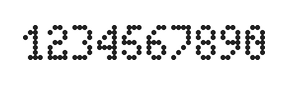 4×7数字点阵字体 ddN47AA0475