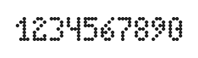 4×7数字点阵字体 ddN47AA0491