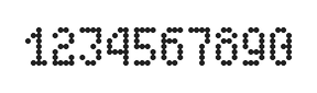 4×7数字点阵字体 ddN47AA0563