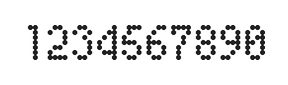 4×7数字点阵字体 ddN47AA0568