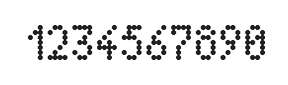 4×7数字点阵字体 ddN47AA0643