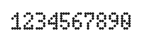 4×7数字点阵字体 ddN47AA0656
