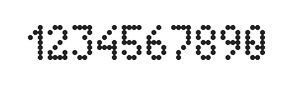 4×7数字点阵字体 ddN47AA0679
