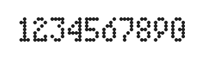 4×7数字点阵字体 ddN47AA0711
