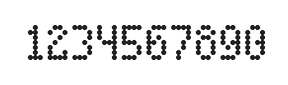 4×7数字点阵字体 ddN47AA0731