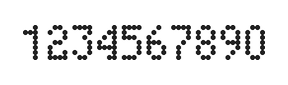 4×7数字点阵字体 ddN47AA0819