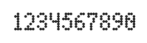 4×7数字点阵字体 ddN47AA0835