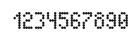 4×7数字点阵字体 ddN47AA0841