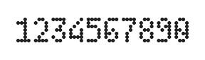 4×7数字点阵字体 ddN47AA0846