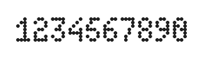 4×7数字点阵字体 ddN47AA0849
