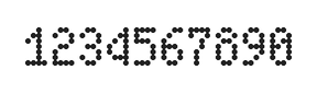 4×7数字点阵字体 ddN47AA0883