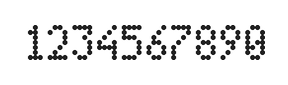 4×7数字点阵字体 ddN47AA0898