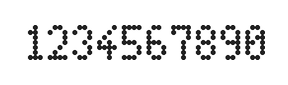 4×7数字点阵字体 ddN47AA0926