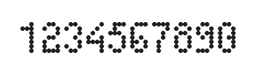 4×7数字点阵字体 ddN47AA0937
