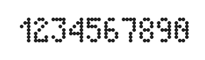 4×7数字点阵字体 ddN47AA0944