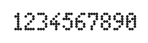 4×7数字点阵字体 ddN47AA0983