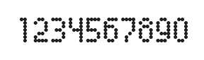 4×7数字点阵字体 ddN47AA0994