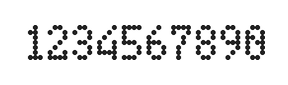 4×7数字点阵字体 ddN47AA1008